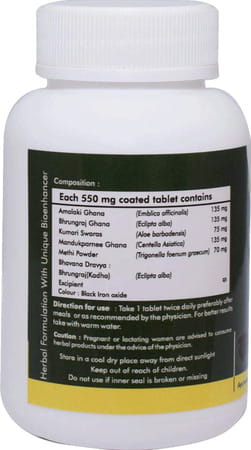 Grazing Meadows Keshovedic 60 Tablets - Ayurvedic Natural Supplement For Hair Care (Pack Of 2)