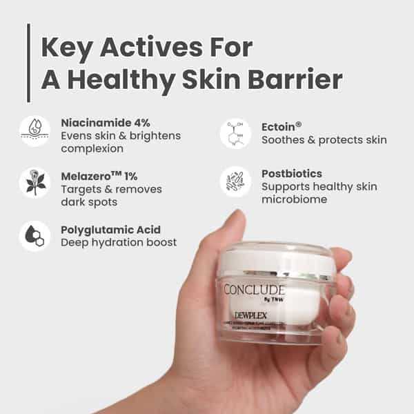 Conclude Dewplex Tone Correcting Hydrating Moisturizer | Niacinamide & Melazero | 50G