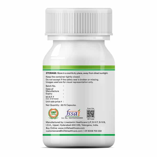 Inlife Prebiotics And Probiotics Supplement For Men Women - 60 Capsules