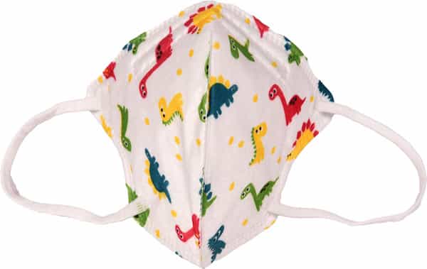 Advind Healthcare Smog Guard N95 Kids Mask Without Valve (4-12 Years Kids) - Animal Print Pack Of 5