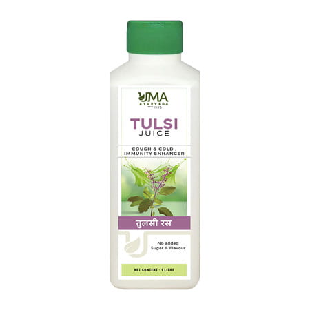 Uma Ayurveda Tulsi Ayurvedic Shake - Useful In Fever Control Immunilogical Jwar - 1l