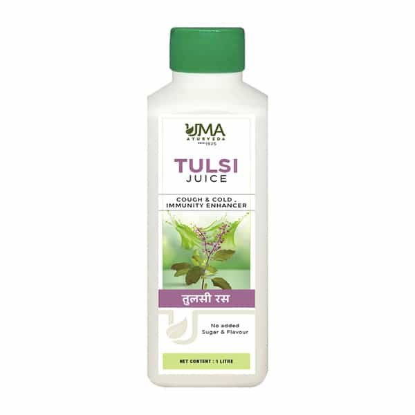 Uma Ayurveda Tulsi Ayurvedic Shake - Useful In Fever Control Immunilogical Jwar - 1L