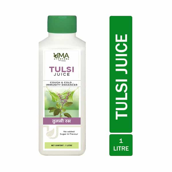 Uma Ayurveda Tulsi Ayurvedic Shake - Useful In Fever Control Immunilogical Jwar - 1L