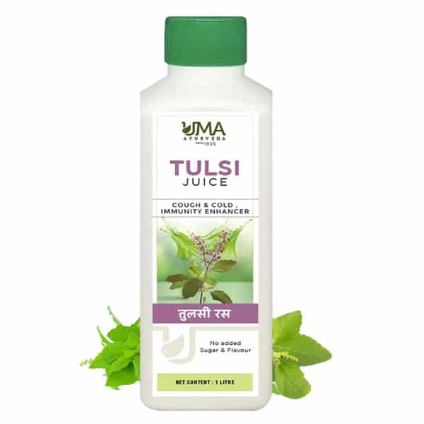 Uma Ayurveda Tulsi Ayurvedic Shake - Useful In Fever Control Immunilogical Jwar - 1L