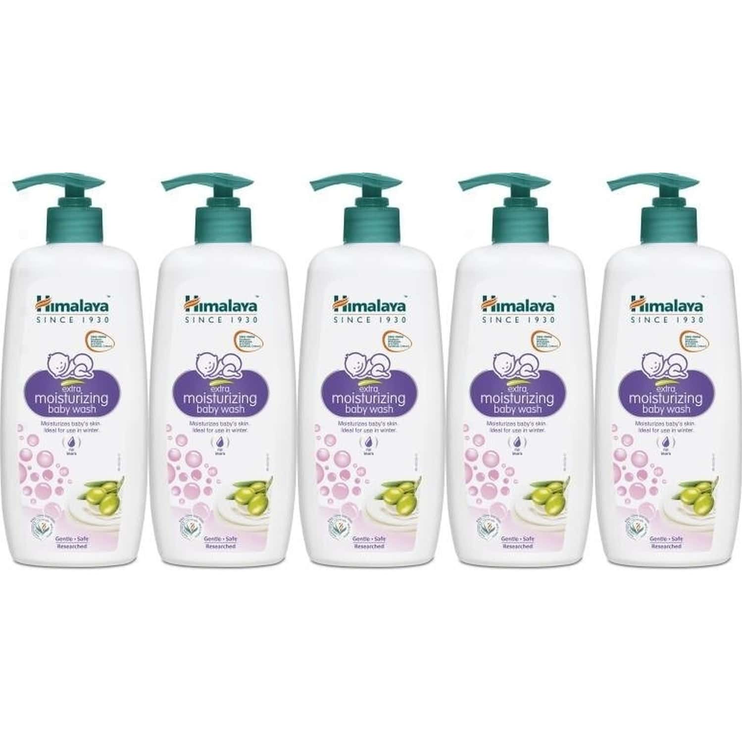Himalaya Extra Moisturizing Baby Wash 400ml X Pack 5 (5 X 400 Ml)
