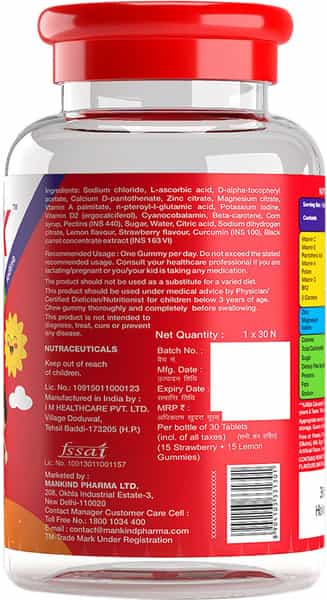 Health Ok | Multivitamin & Multimineral Gummies For Kids | Bottle 30 Gummies
