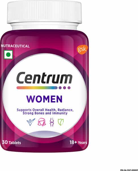 Centrum | Women | Supports Overall Health | Veg | Multivitamin Bottle 30 Tablets