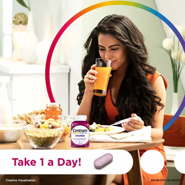 Centrum | Women | Supports Overall Health | Veg | Multivitamin Bottle 30 Tablets