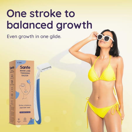 Sanfe Bikini Line Trimmer & Razor For Sensitive Areas
