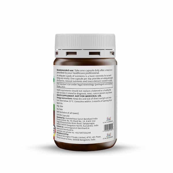 Sant Bernhard L-Arginine | Vitamins B12 B1 & Folic Acid | Blood Circulation & Heart Health - 60N