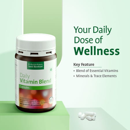 Sant Bernhard L-Arginine | Vitamins B12 B1 & Folic Acid | Blood Circulation & Heart Health - 60n