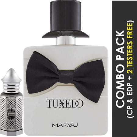 Ajmal Asher Cp Alcohol-Free Attar 12Ml For Unisex And Maryaj Tuxedo Edp 100Ml For Men