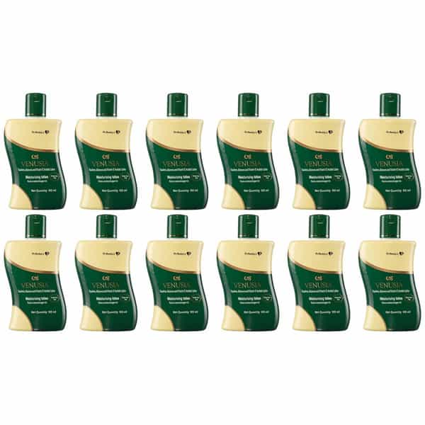 Venusia Moisturizing Lotion For Normal Skin With Natural Aloe Vera 100 Ml X Pack Of 12
