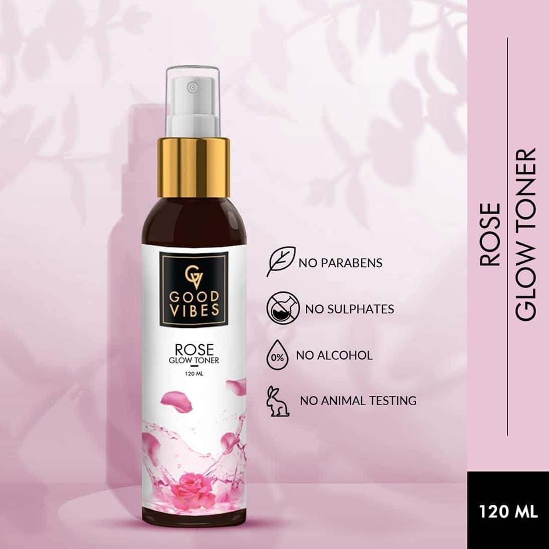 Buy GOOD VIBES TONER ROSE GLOW 120 ML Online & Get Upto 60 OFF at