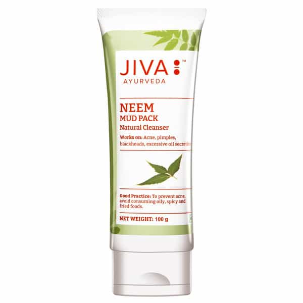 Jiva Neem Mud Pack|Enriched With Multani Mitti & Neem, Cleanses And Brightens Skin - 100G(Pack Of 4)