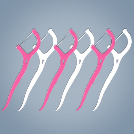 Oralvit Dental Floss | Toothpicks For Teeth Cleaning | Fresh Breath Healthy Gums (Pack Of 20pcs)