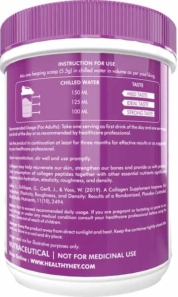 Healthyhey Nutrition Hydrolysed Fish Collagen Powder 200G Blackcurrant