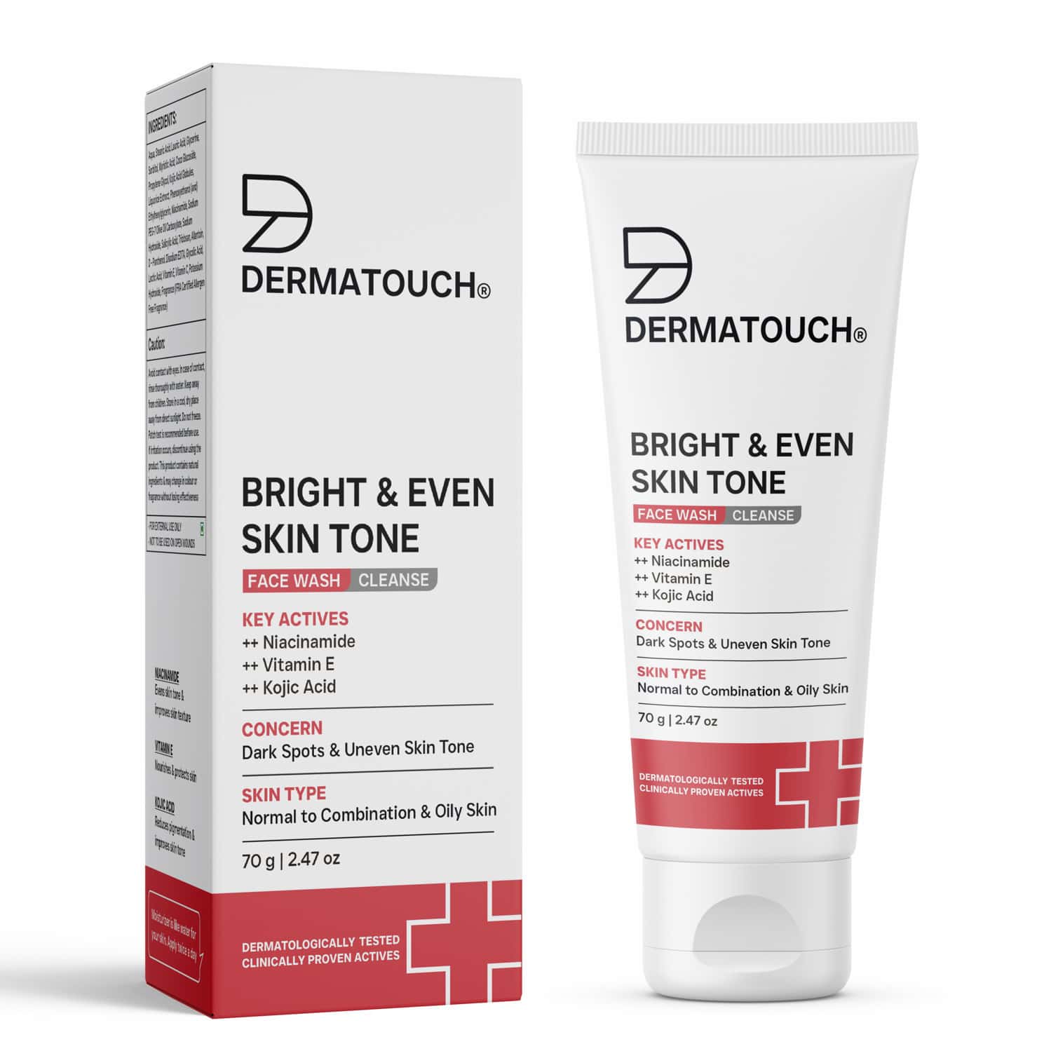 Dermatouch Dailyglow Bright & Even Skin Tone Face Wash - 70g