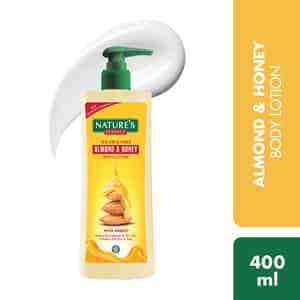 Nature's Essence Almond & Honey Body Lotion | Nourishing & Moisturizing | Non Greasy Lotion 400ml