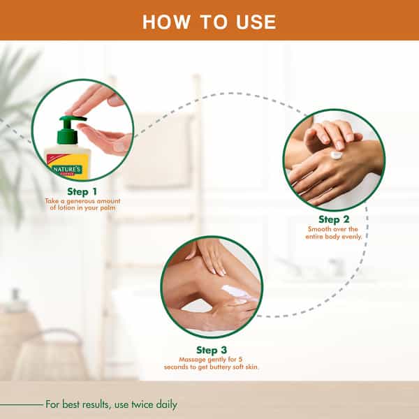 Nature's Essence Almond & Honey Body Lotion | Nourishing & Moisturizing | Non Greasy Lotion 400Ml