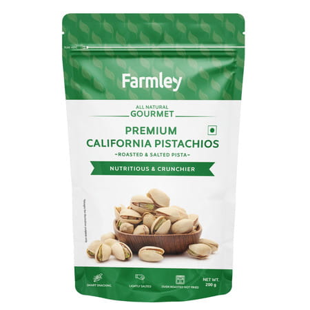 Farmley Premium California Roasted & Salted Pistachios 200 G
