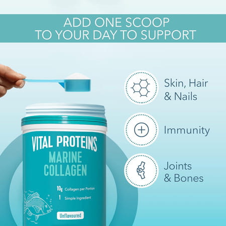 Vital Proteins Marine Collagen Unflavored - 22 Servings - 221g (7.8 Oz)