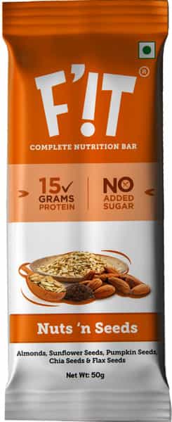 F'it Nutrition Bar - Nuts N Seeds (Pack Of 12)