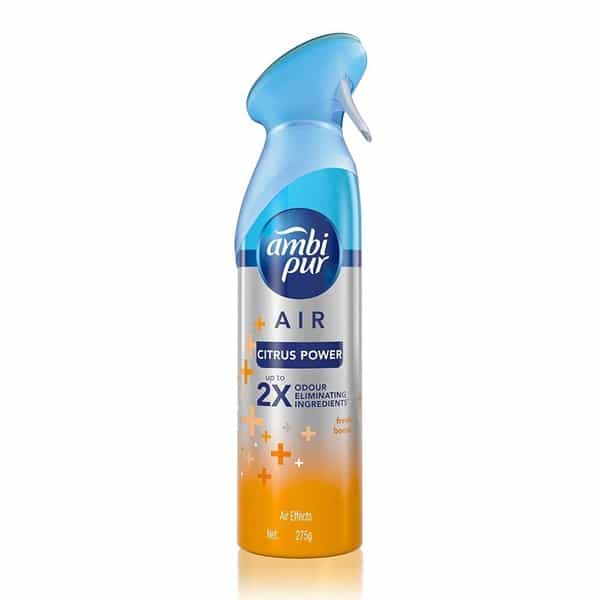 Ambi Pur Citrus Power Odour Eliminating Air Freshener Spray - Fresh Boost - 275Gm