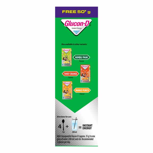 Glucon-D Regular With 3 Benefits Of Energy | Recovery | And Immunity | 200 G ( Get Extra 50G) Refill