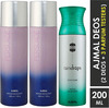Ajmal 2 Persuade For Unisex & 1 Raindrops Femme For Women Deodorants Each 200Ml Combo Pack Of 3