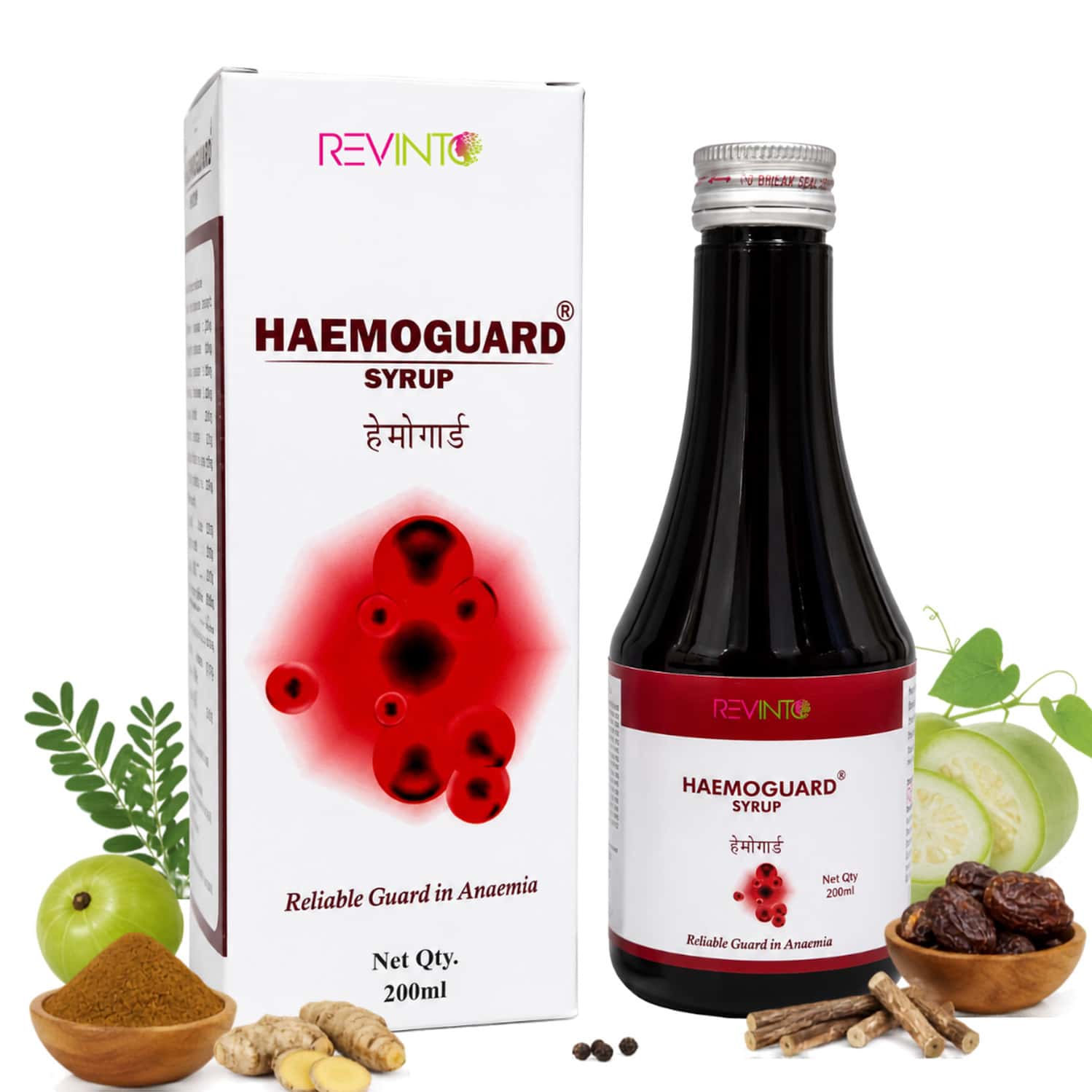 Revinto Haemoguard Syrup | Herbal Iron Tonic |200ml