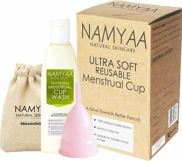 Namyaa Ultra Soft Small Reusable Menstrual Cup | 100% Medical Grade Silicone| Fda Compliant
