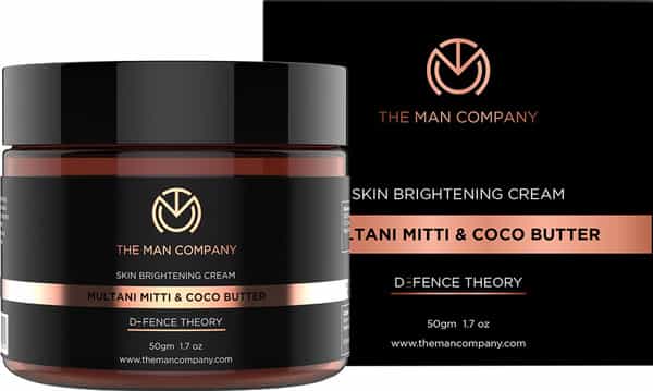 The Man Company Skin Brightening Cream Multani Mitti And Coco Butter - 50 Gm