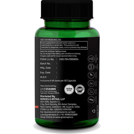 Greenopia Pre And Probiotics Forte 25 Billion Cfus 60 Vegetarian Capsules