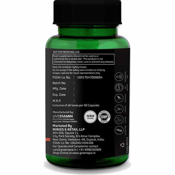 Greenopia Pre And Probiotics Forte 25 Billion Cfus 60 Vegetarian Capsules