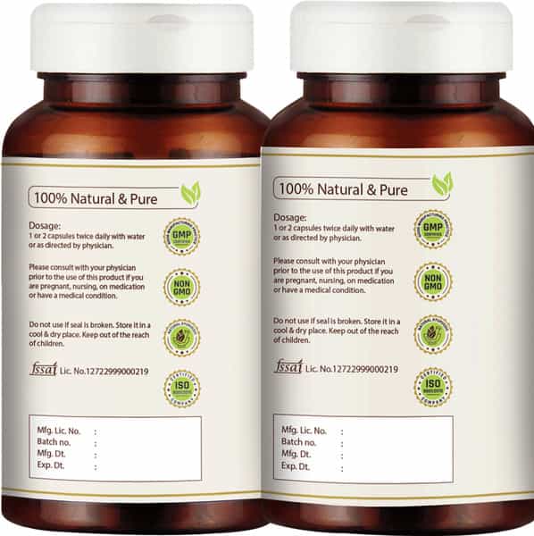 Vedikroots Brahmi + Ashwagandha 60 Capsules For Stress Management Combo