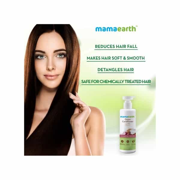 Mamaearth Onion Conditioner For Hair Fall Control With Coconut Oil Bottle Of 400 Ml