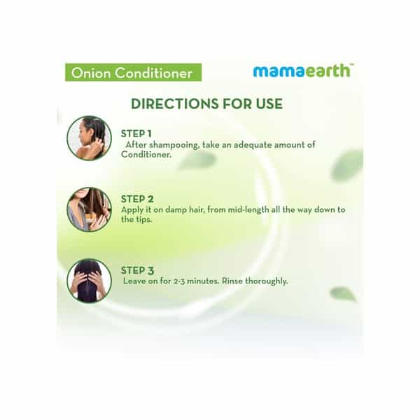 Mamaearth Onion Conditioner For Hair Fall Control With Coconut Oil Bottle Of 400 Ml