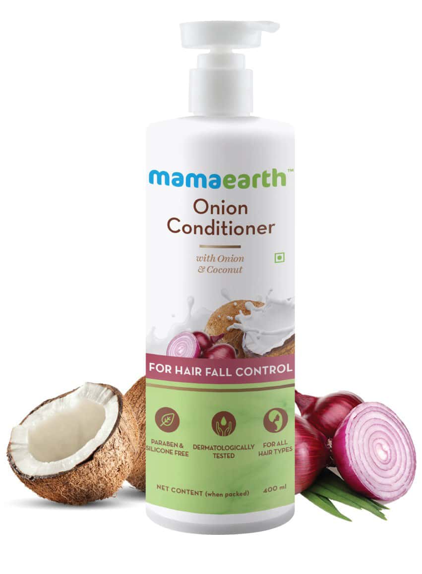 Buy Mamaearth Onion Conditioner For Hair Fall Control With Coconut Oil