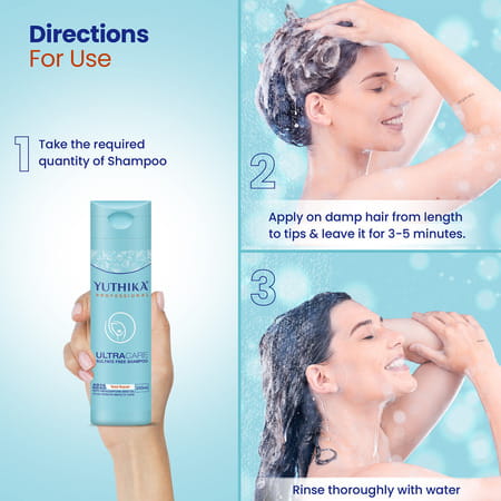 Yuthika Professional Ultracare Sulfate Free Shampoo 250ml | Hair Repair Keratin Shampoo