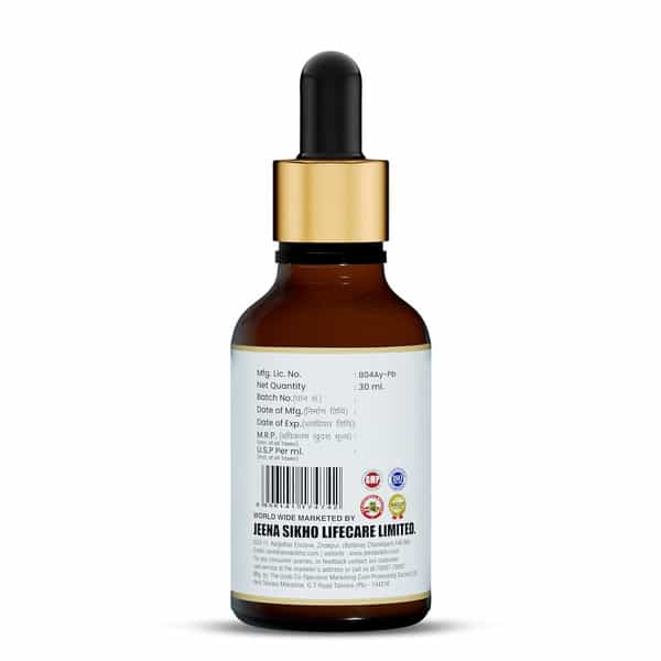 Jeena Sikho Dalchini Haldi Tulsi Drops | Ayurvedic For Cough And Cold | Sore Throat | 30Ml
