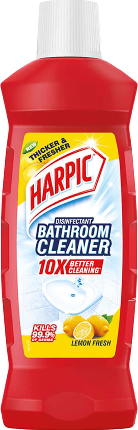 New Harpic Disinfectant Bathroom Cleaner Lemon Fresh Bottle 500ml