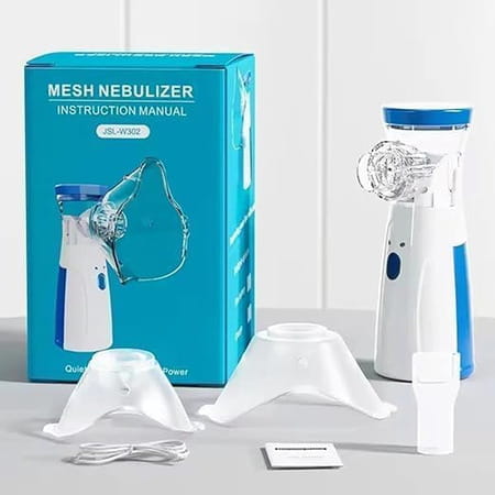 Auditech Portable Mesh Nebulizer | Silent And Compact Nebulizer Machine For Adult And Kids
