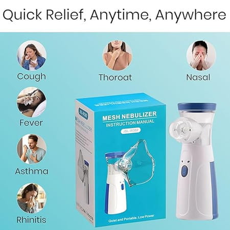 Auditech Portable Mesh Nebulizer | Silent And Compact Nebulizer Machine For Adult And Kids