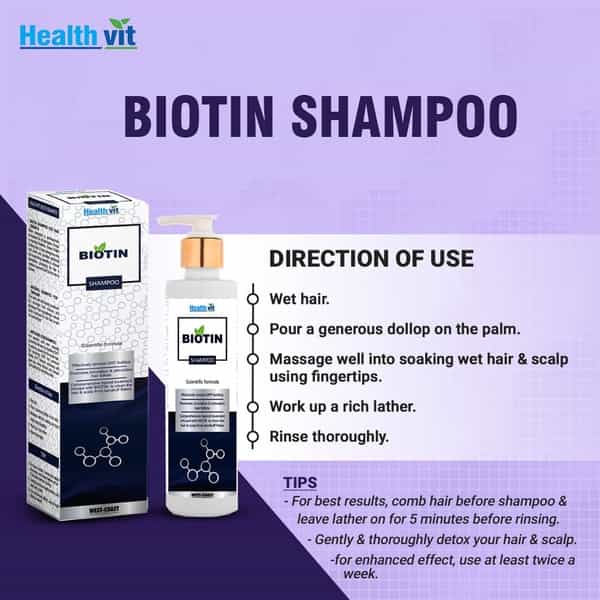 Healthvit Biotin Hair Growth Shampoo - 200Ml