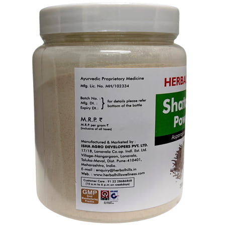 Herbal Hills Organic Shatavari Powder 200g | Pack Of 2 | Asparagus Racemosus