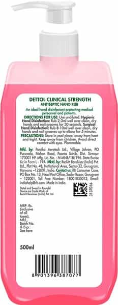 Dettol Combikit (Sanitizer 500Ml Wipes 80 Disinfect Spray 225Ml Disinfect Spray Sanitizer 500Ml)