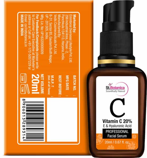Stbotanica Hyaluronic Acid 1.5% + Vitamin C&E Professional Face Serum - 20 Ml