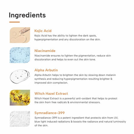 Dermatouch Kojic Acid 2% Serum | Best For Hyperpigmentation & Uneven Skin Tone| 18ml