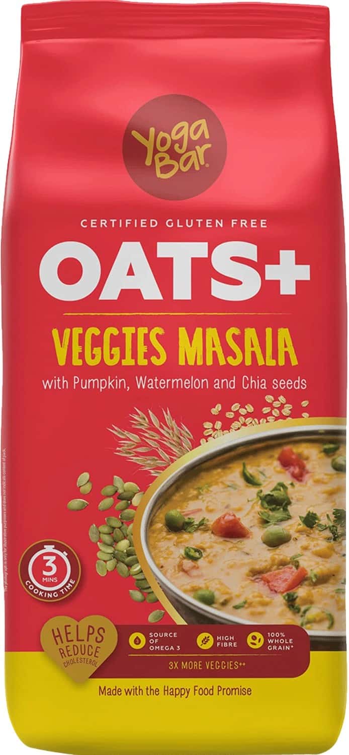 Yoga Bar Super Oatmeal - Veggie Masala Oats 400 Gm